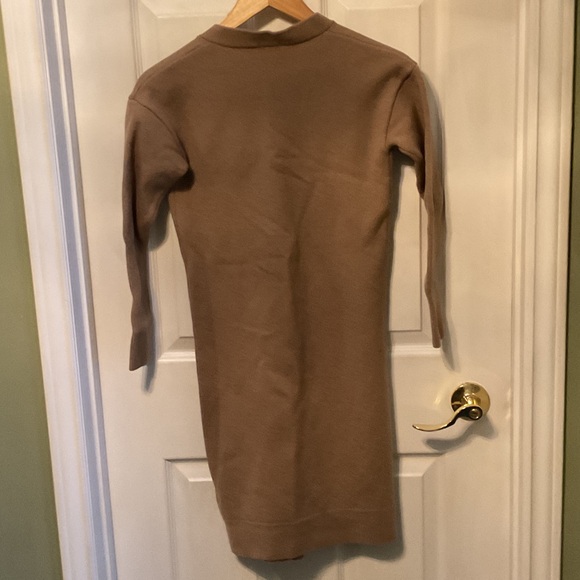 Wilfred Brown Long Sleeve Cardigan Dress - Picture 3 of 6